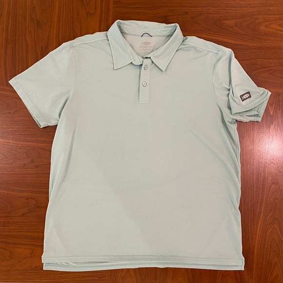 AFTCO Mint Green Polo Shirt - Picture 1 of 5